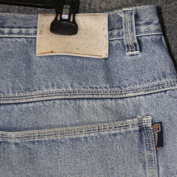 VTG Brooklyn Xpress Jeans Shorts Mens 44 Blue Denim Baggy Y2K Skate Pinkman - Picture 6 of 8